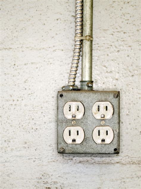 commercial electrical box|exposed outlet box.